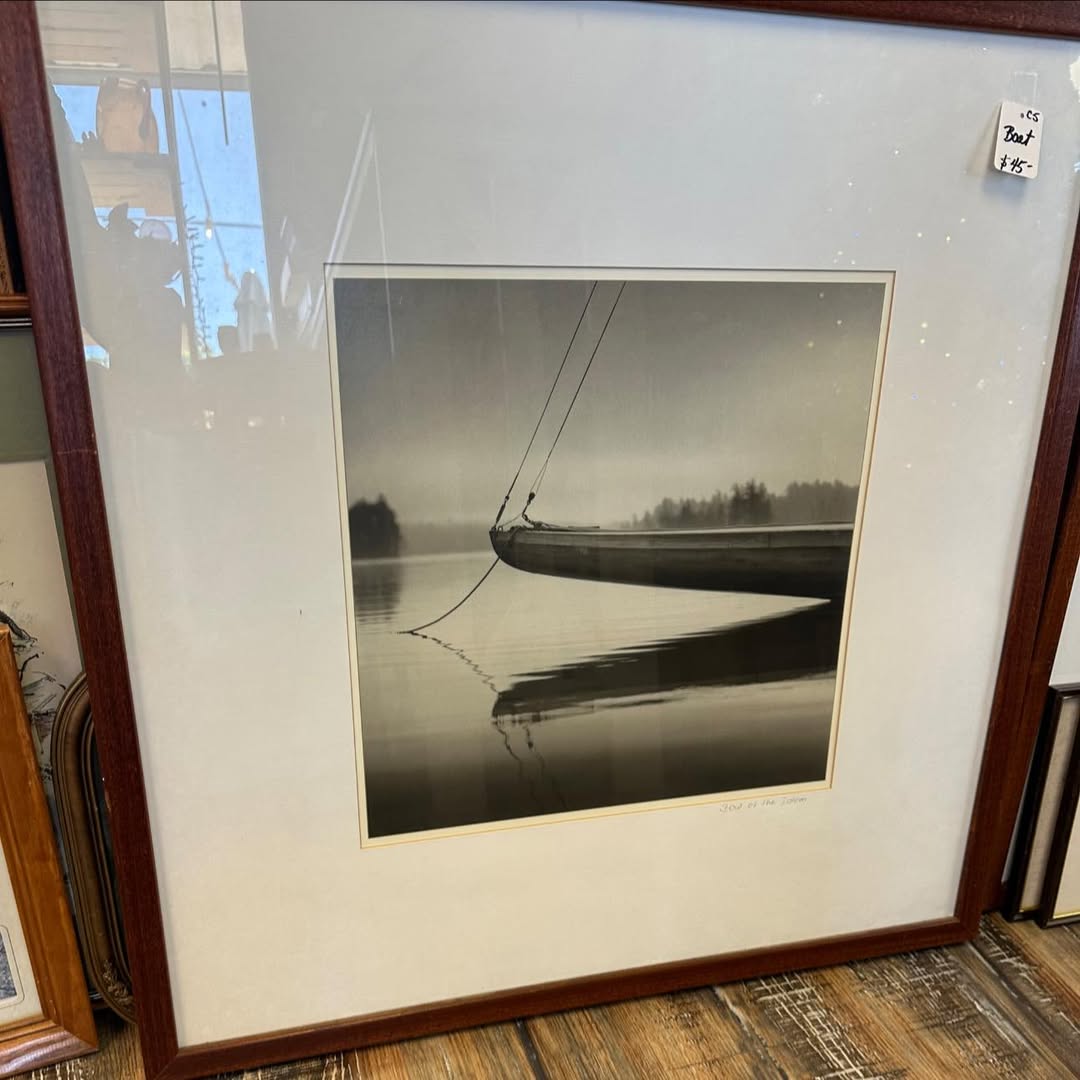 Framed black-and-white photograph for sale at Renew